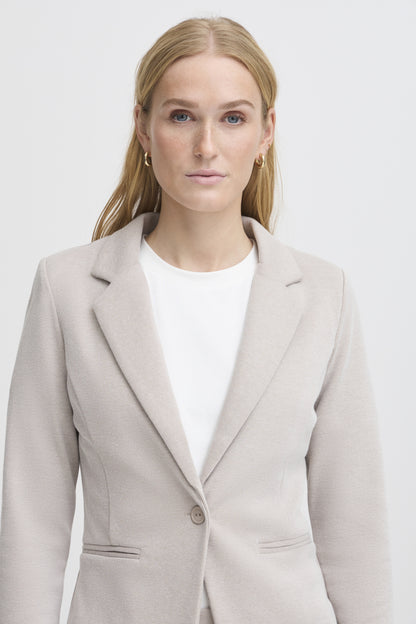 Veston ICHI Kate piqué | Taupe