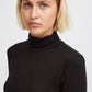 ICHI sweater with black collar