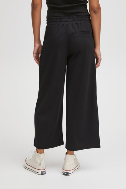 Pantalon Kate court large | Noir