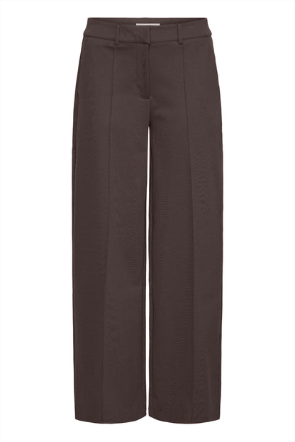 Pantalon Kate Large avec couture | Chocolat