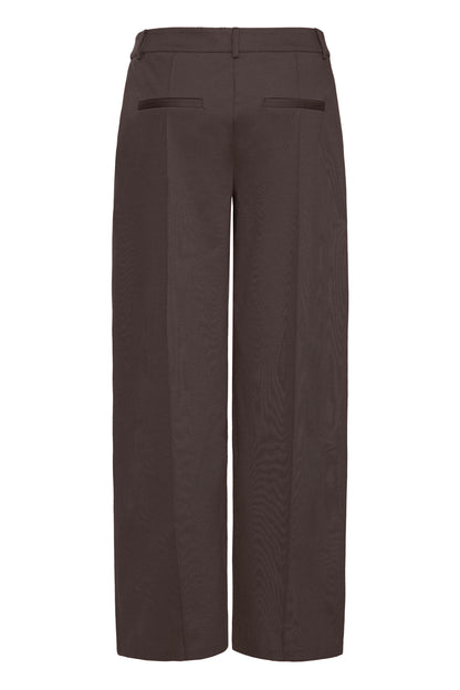 Pantalon Kate Large avec couture | Chocolat