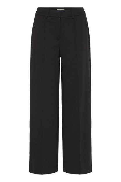 Pantalon Kate avec couture - Ichi | Noir