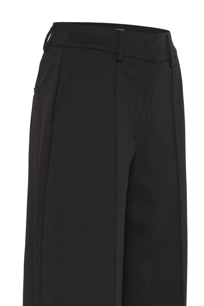 Pantalon Kate avec couture - Ichi | Noir