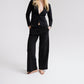 Pantalon Kate Long avec coutures | Noir