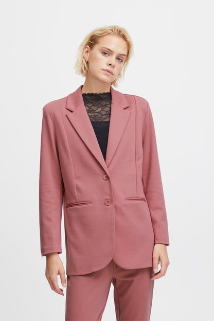 Veston ICHI Kate oversize | Rose bruyère