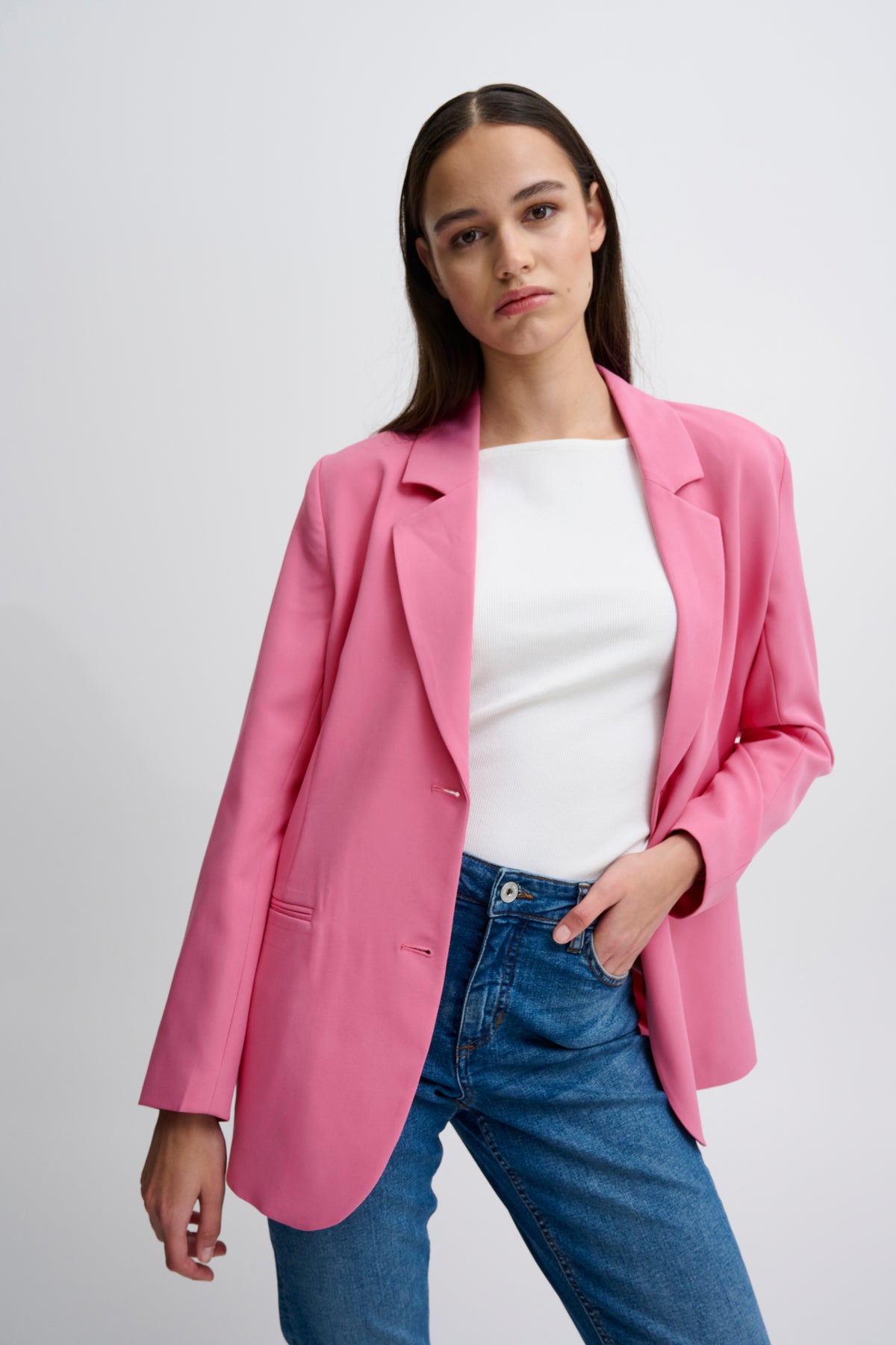 Veston ICHI Lexi oversize | Super rose
