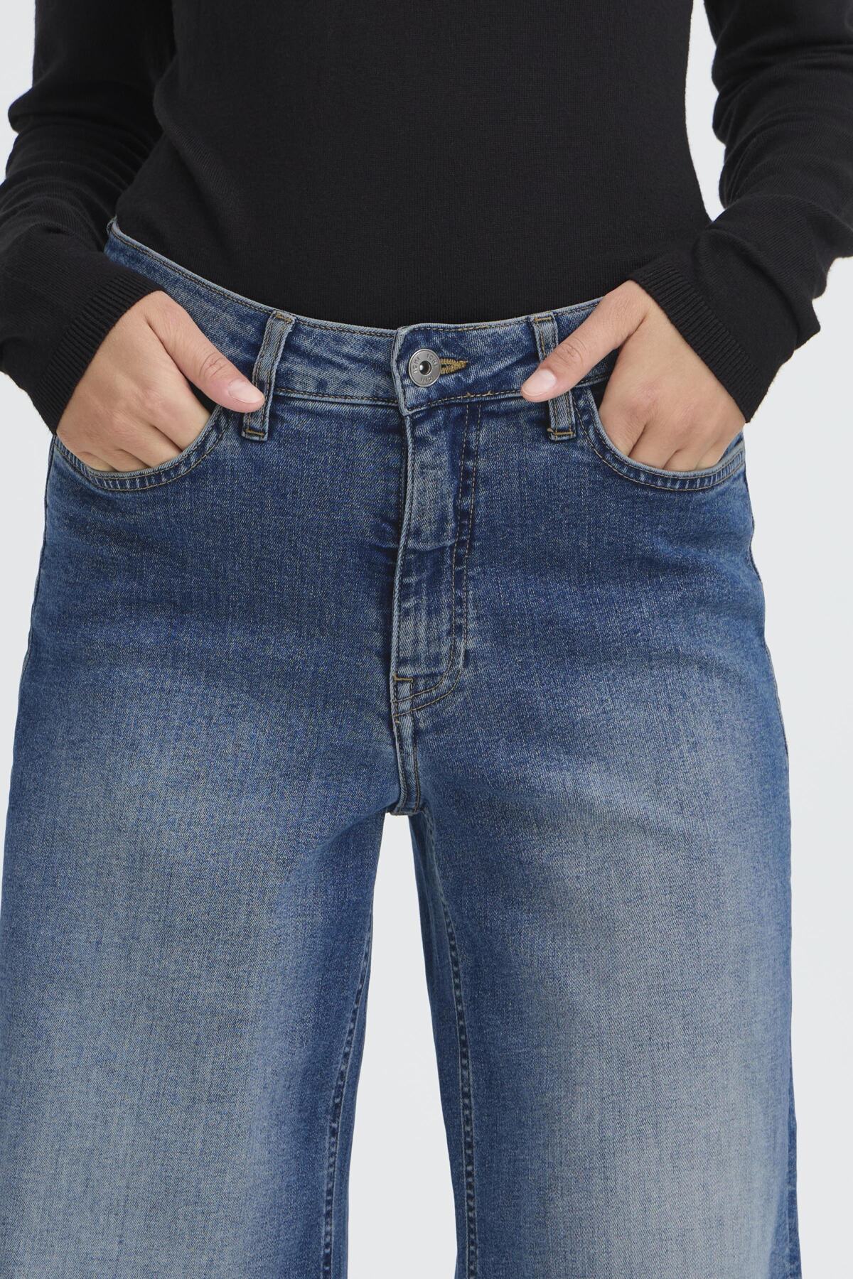Jeans wiggy wide | Bleu moyen
