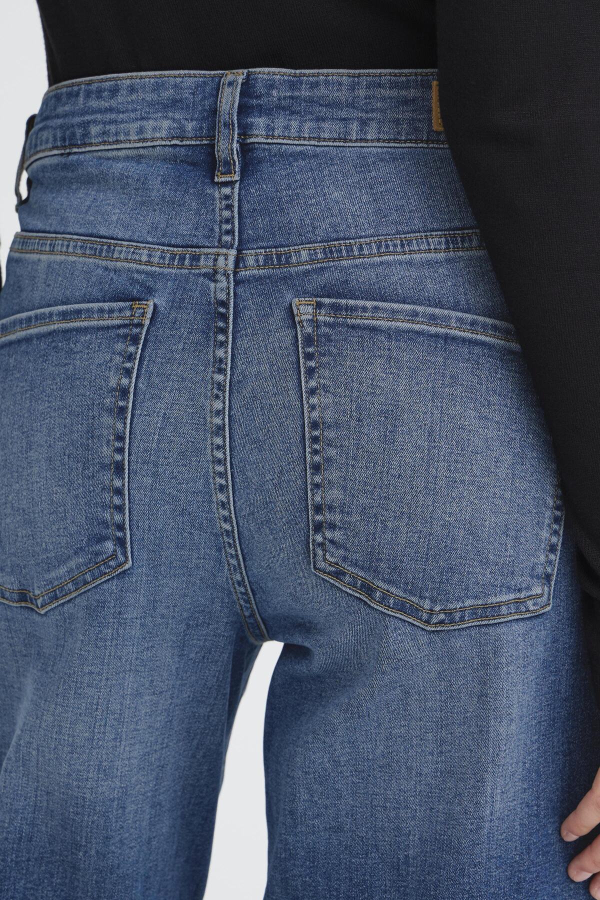 Jeans wiggy wide | Bleu moyen