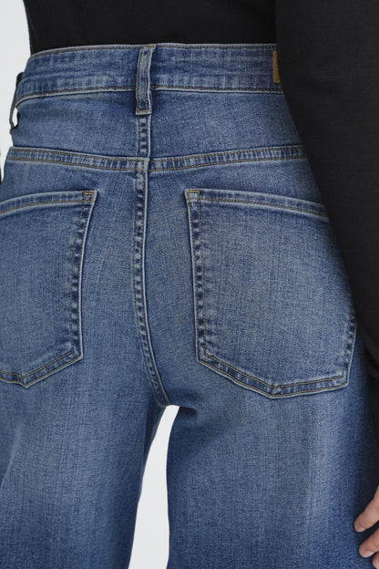 Jeans wiggy wide | Bleu moyen