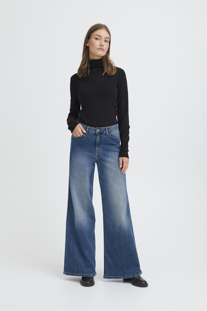 Jeans wiggy wide | Bleu moyen
