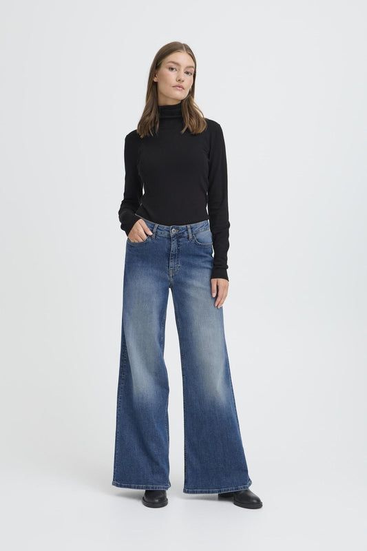 Jeans wiggy wide | Bleu moyen