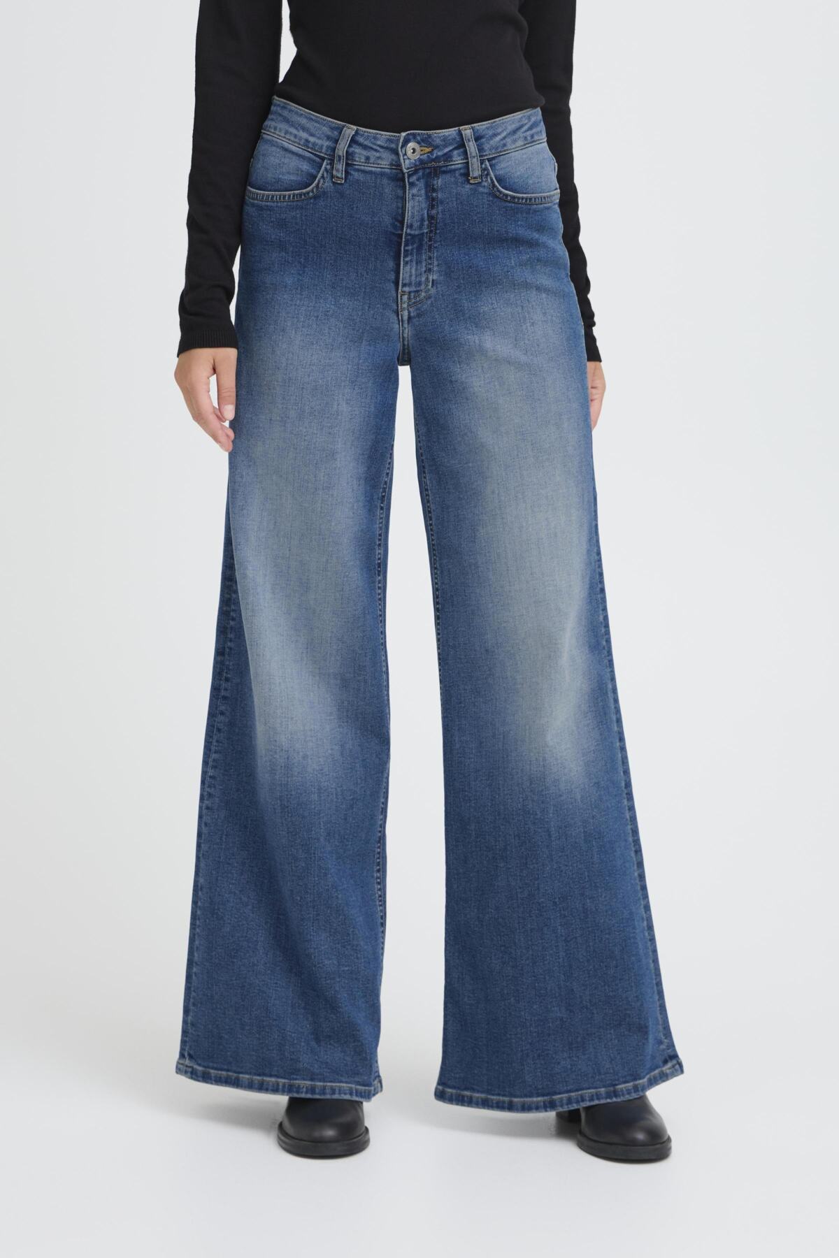 Jeans wiggy wide | Bleu moyen