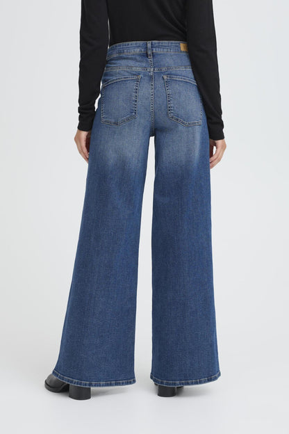 Jeans wiggy wide | Bleu moyen
