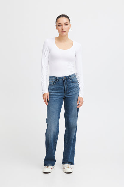 Jeans Raven large | Bleu moyen