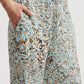 Pantalon ICHI motifs | Bleu coquille