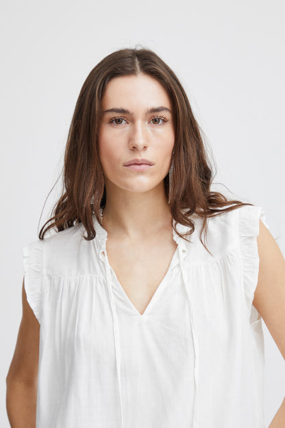 Blouse Ussun | Blanc cassé