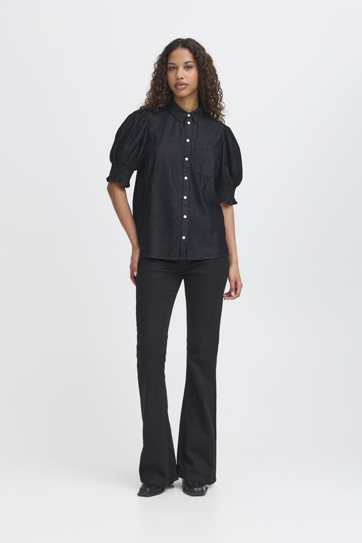 Chemise Borgie | Noir denim