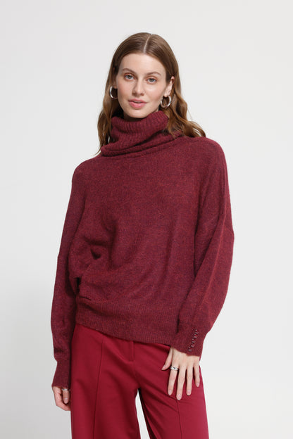 Tricot Kamara col - ICHI | Rhododendron