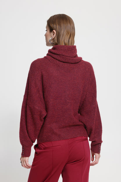 Tricot Kamara col - ICHI | Rhododendron