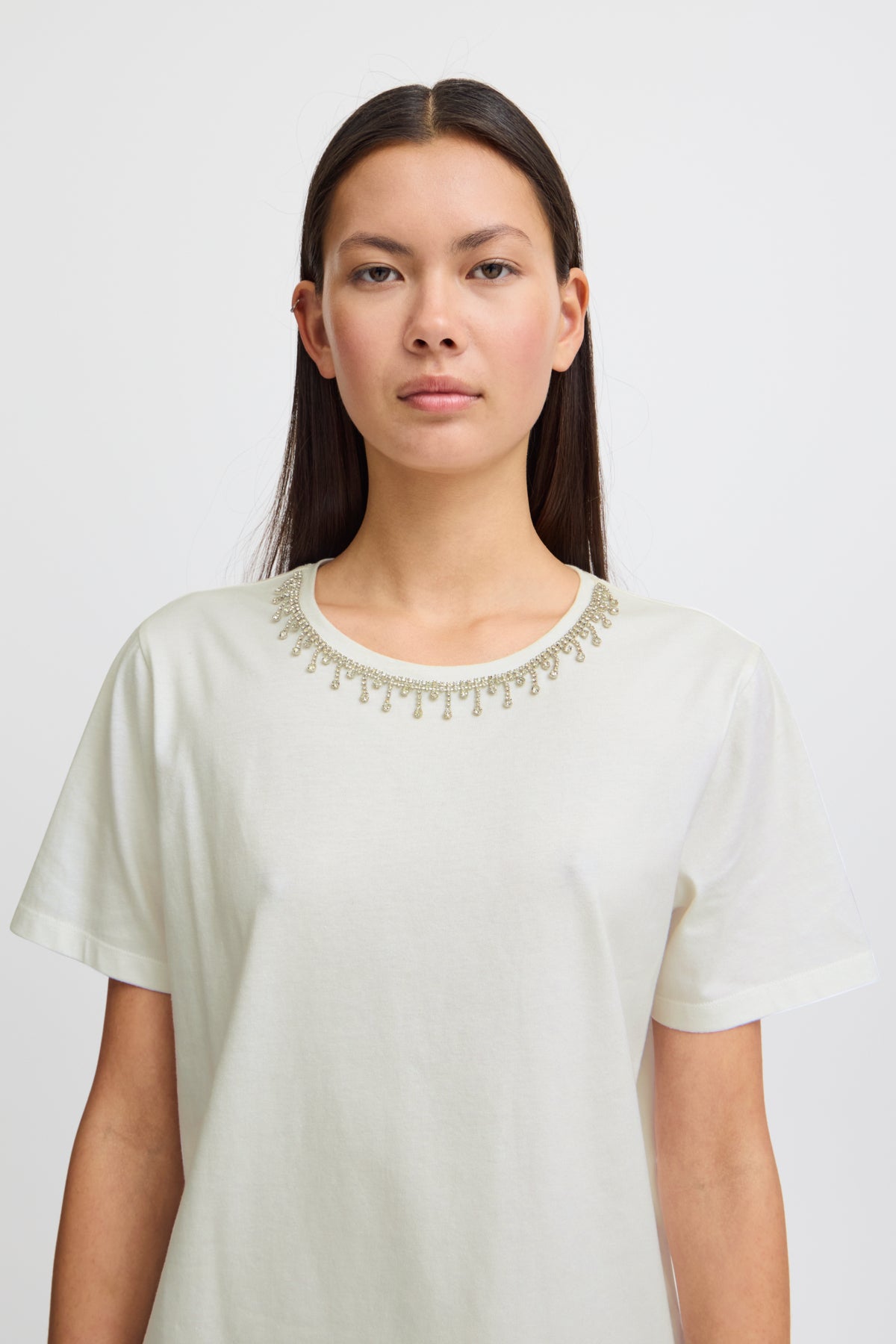 T-Shirt Runela | Blanc cassé