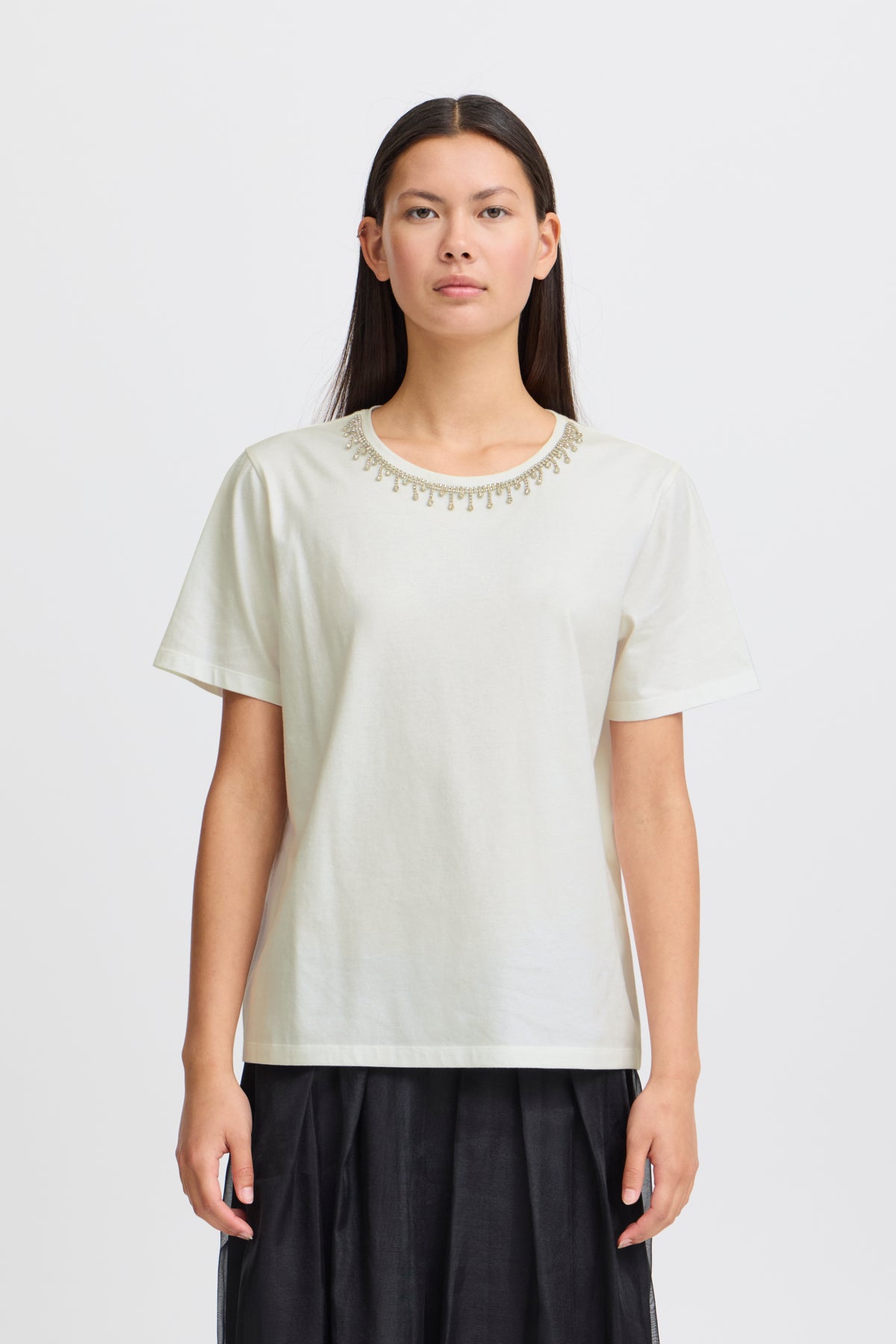 T-Shirt Runela | Blanc cassé