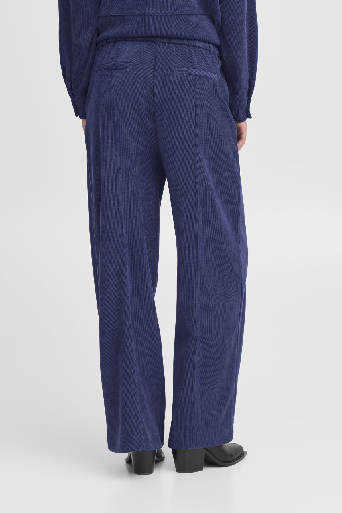 Pantalon Kate côtelé| Bleu médiéval