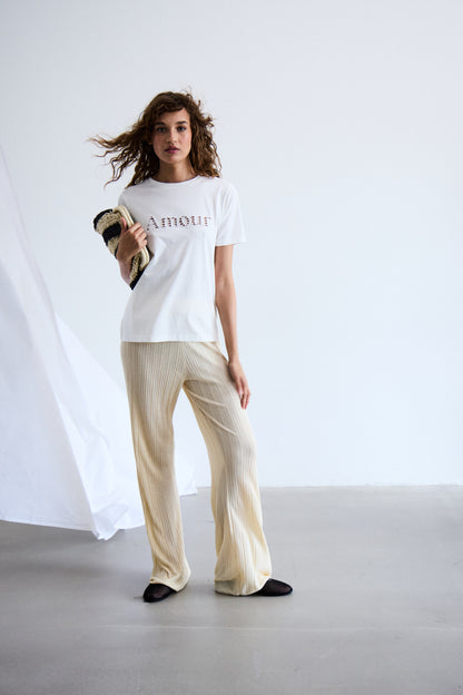 T-shirt Pendo | Blanc cassé