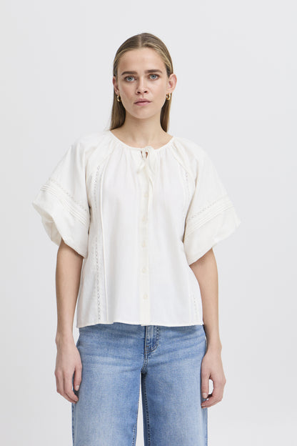 Blouse Utako | Blanc cassé