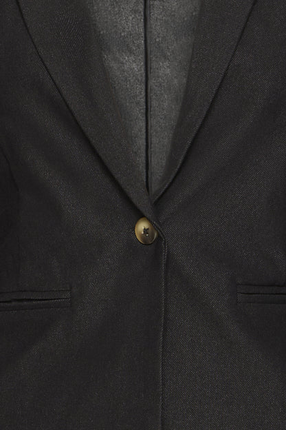 Veston Kate régulier | Denim noir
