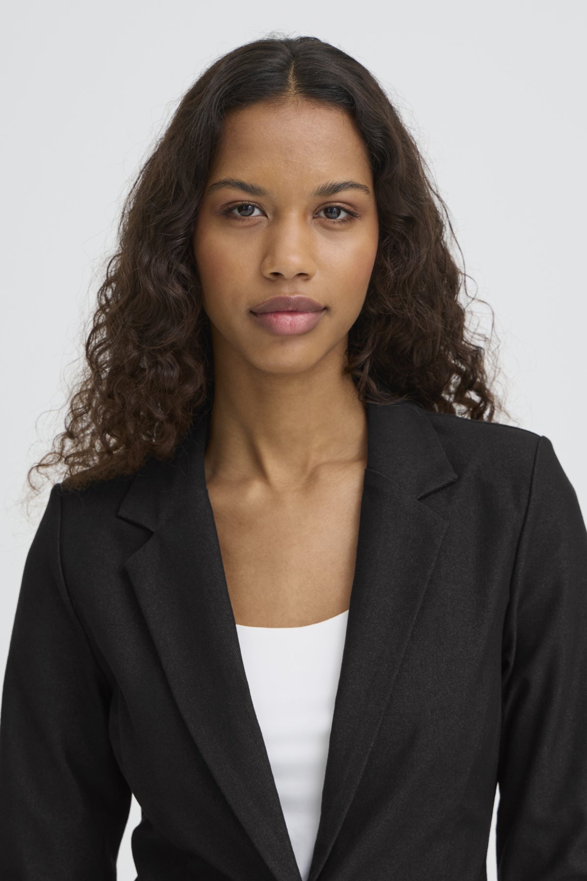 Veston Kate régulier | Denim noir