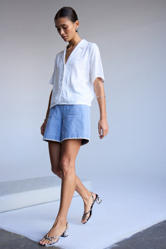 Blouse Palmie | Blanc cassé