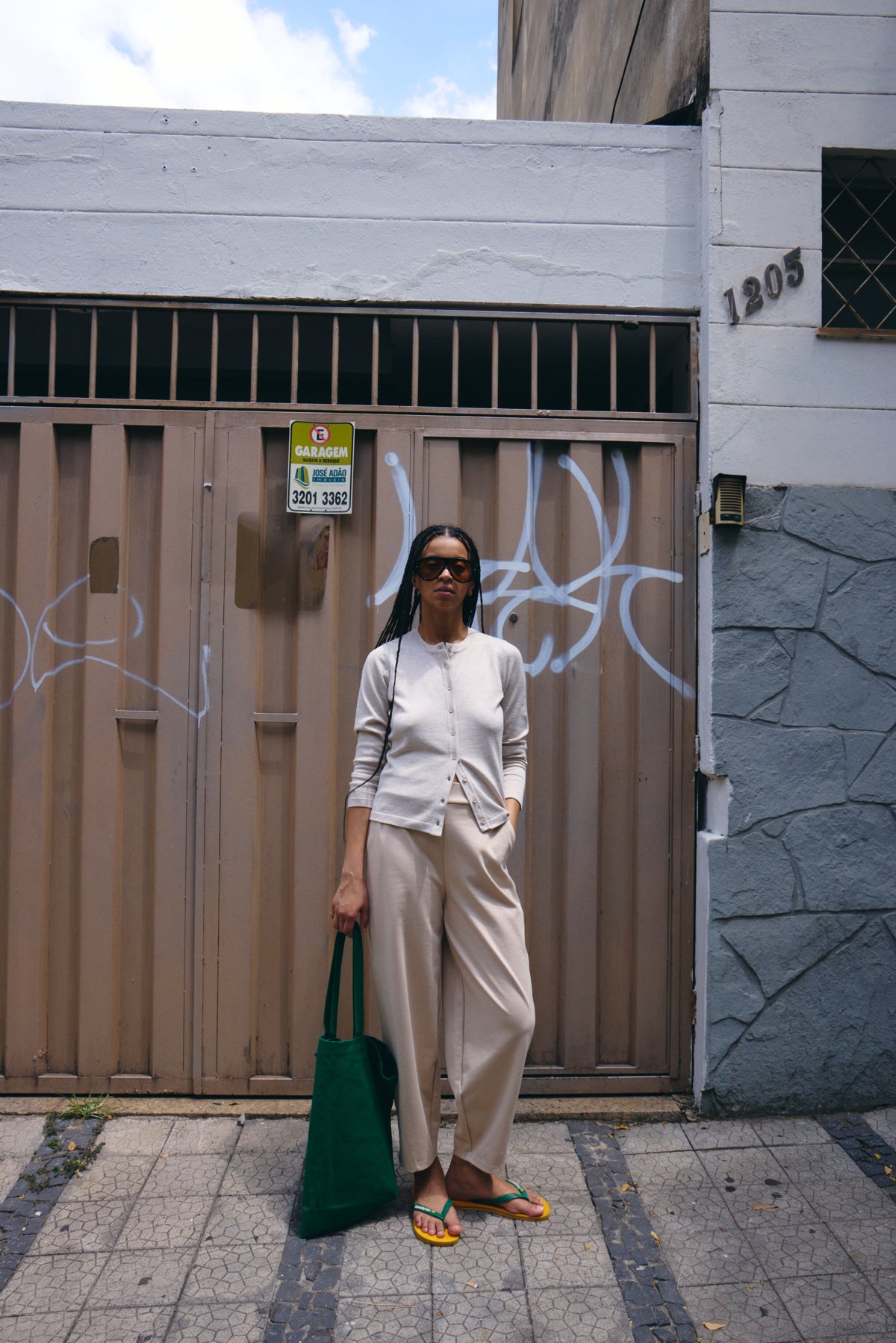 Pantalon Kate Barrel | Beige