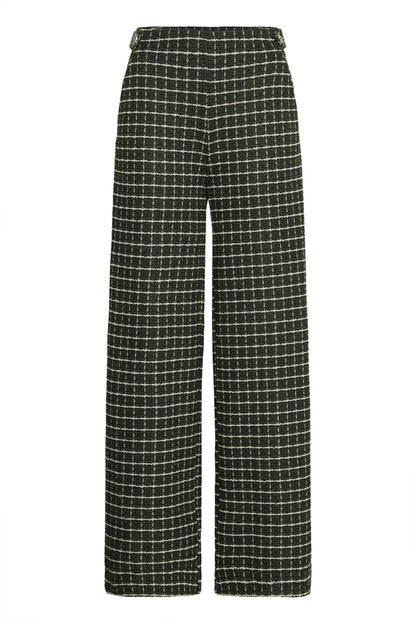 Pantalon Kate carreaux | Vert