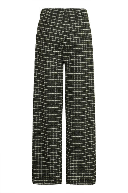 Pantalon Kate carreaux | Vert