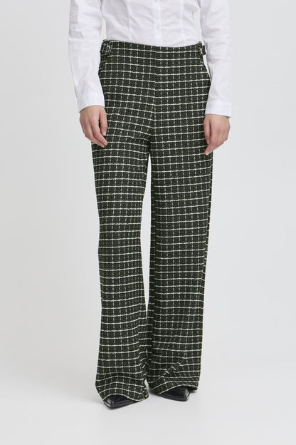 Pantalon Kate carreaux | Vert