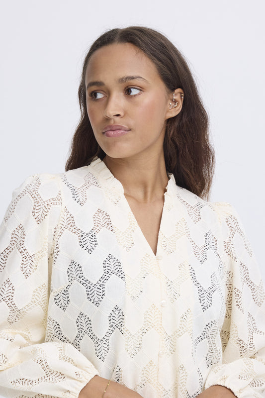 Blouse Junela | Blanc cassé