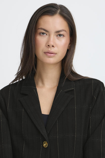 Veston Kate Woolley | Noir avec carreaux