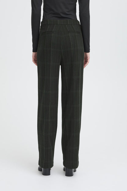 Pantalon Kate Woolley | Noir avec carreaux