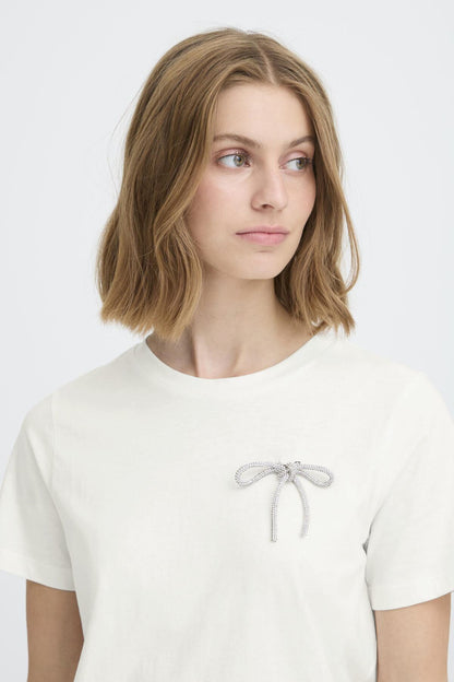 T-shirt Kamille | Blanc cassé