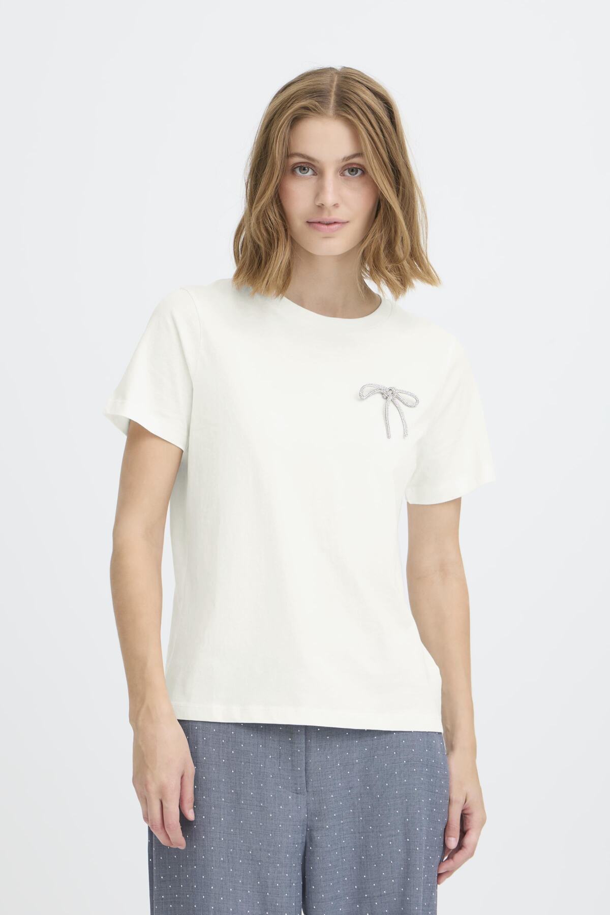 T-shirt Kamille | Blanc cassé