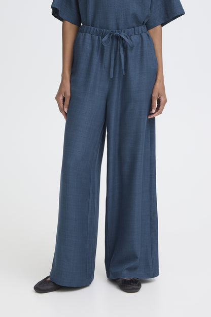 Pantalon Katico - Ichi | Mélange bleu