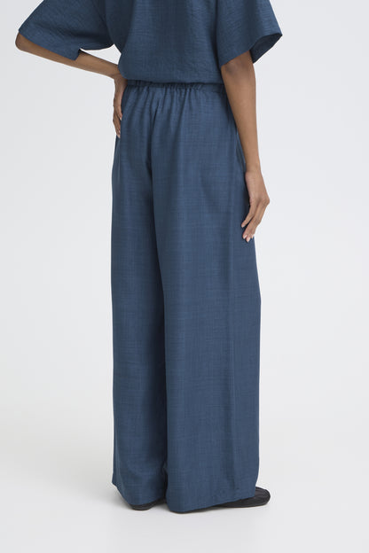 Pantalon Katico - Ichi | Mélange bleu