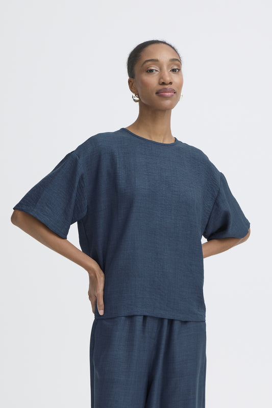 Blouse Katico | Mélange Bleu