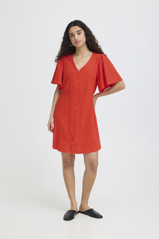 Robe Lifana - Ichi | Rouge tangerine