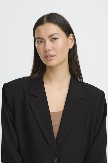 Veston Fava long | Noir