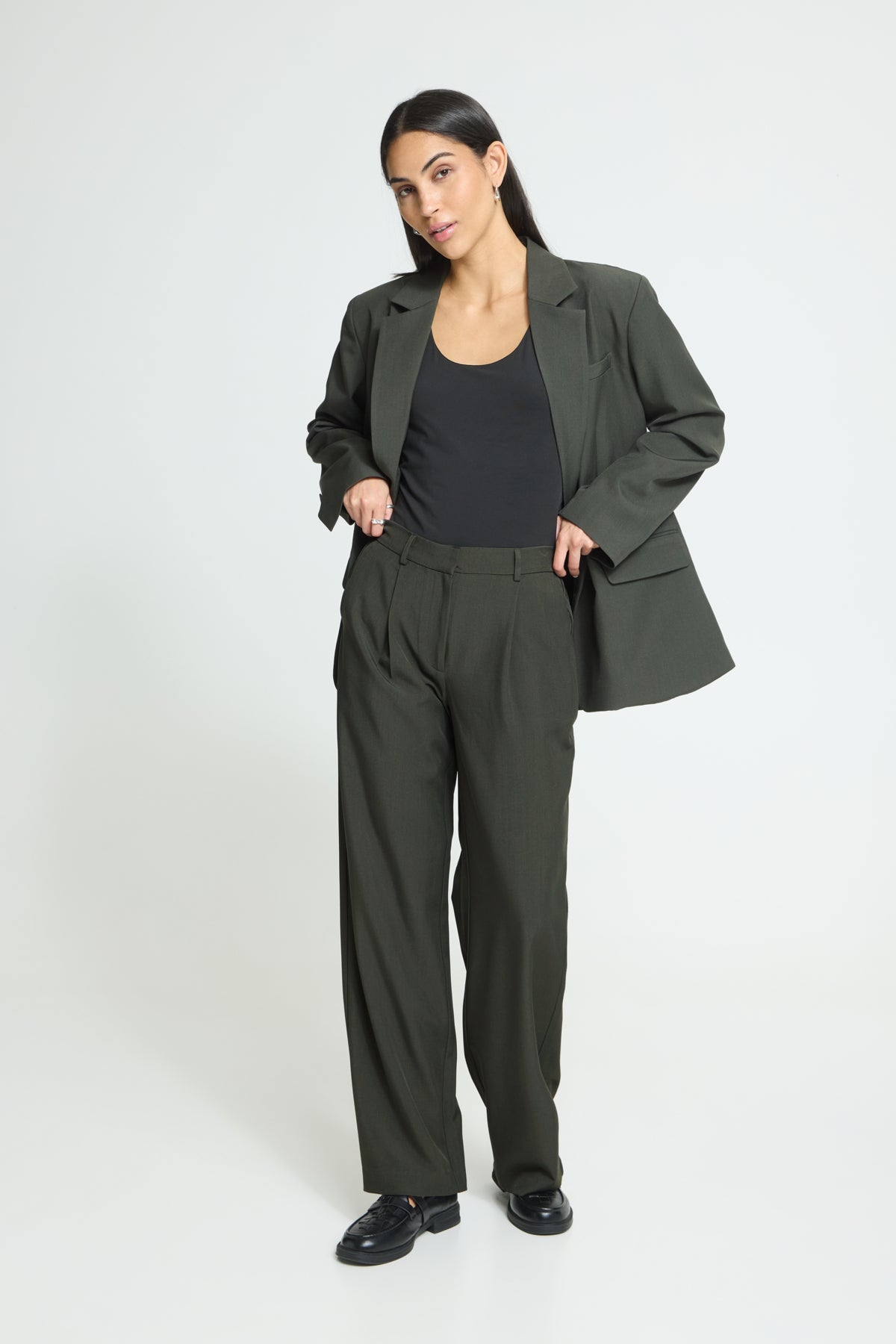 Pantalon Fava - Ichi | Kaki