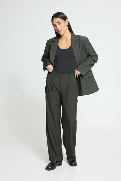 Pantalon Fava - Ichi | Kaki