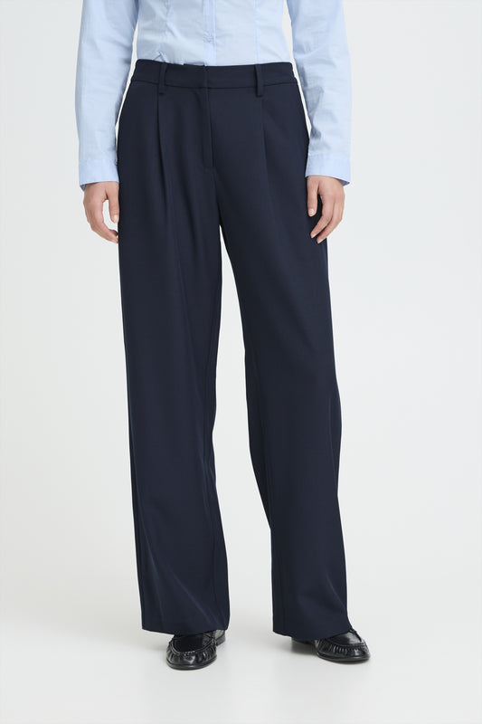 Pantalon Fava - Ichi | Marine