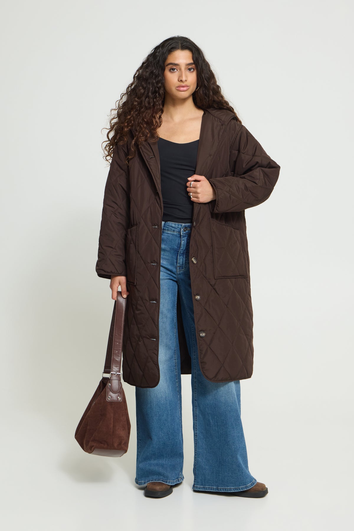 Manteau Hansa - Ichi | Brun chocolat