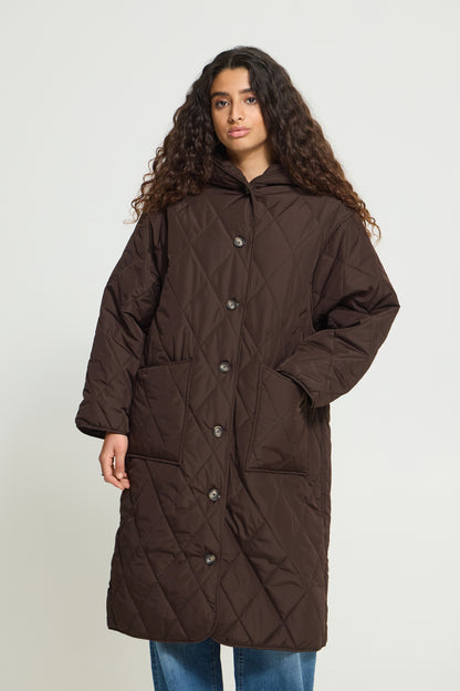 Manteau Hansa - Ichi | Brun chocolat